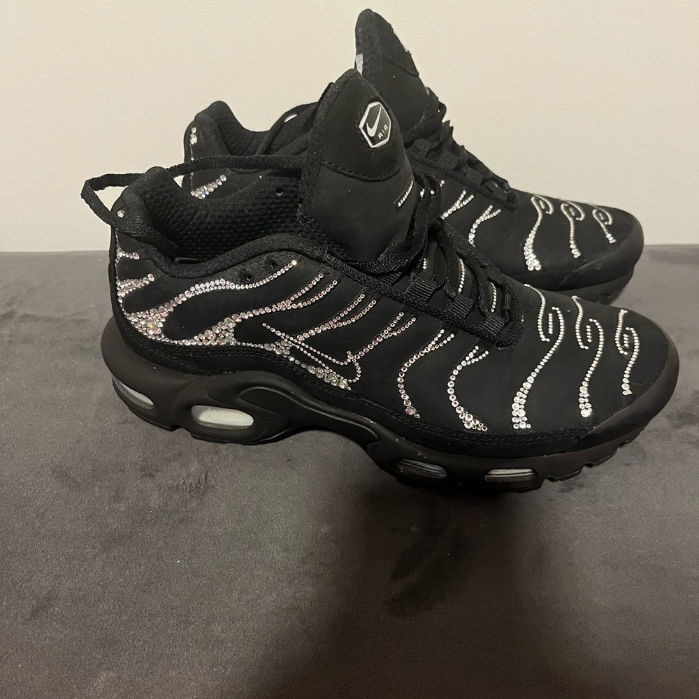 Black Silver Sneakers with TPU Overlays